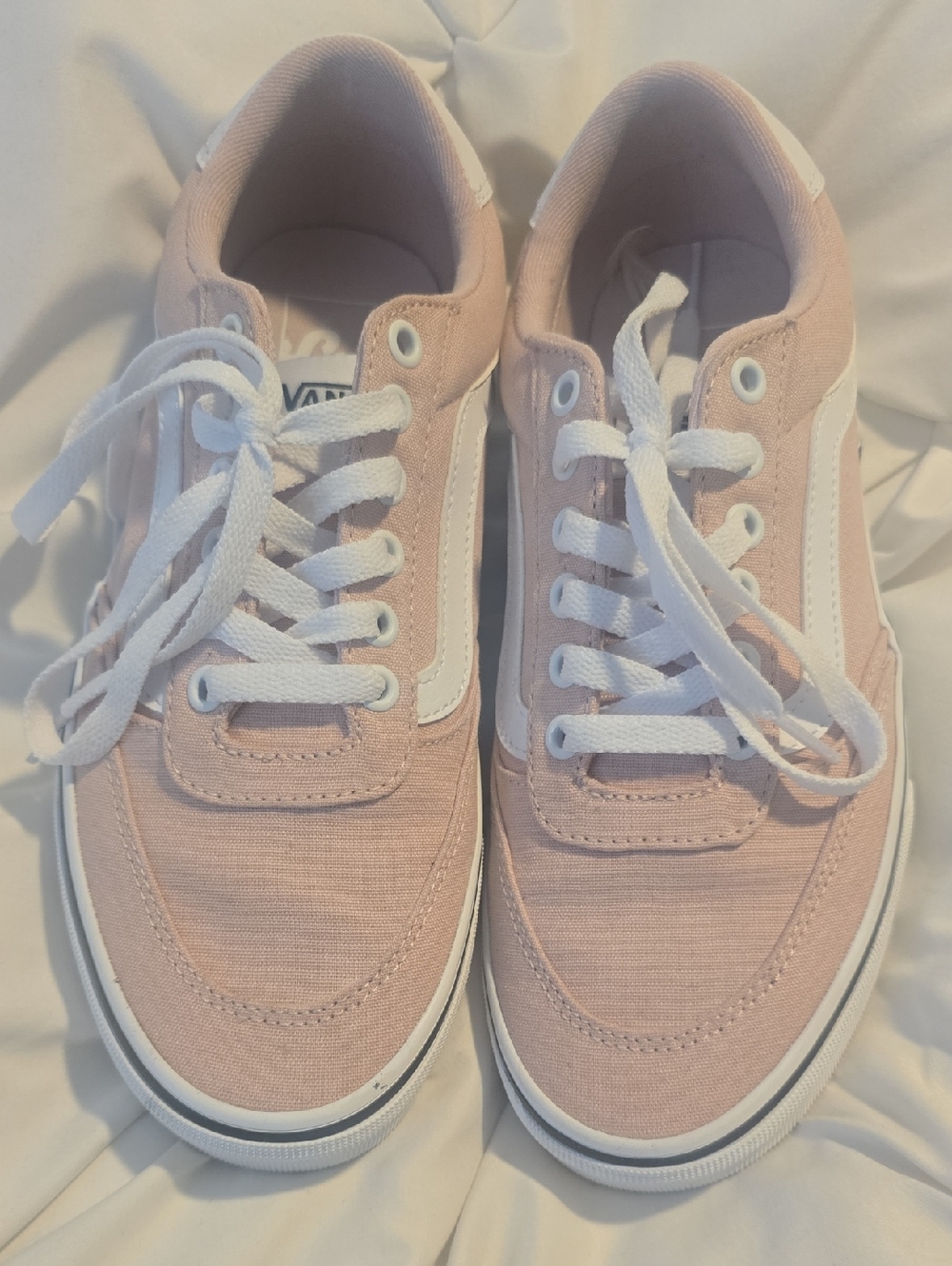 Vans pink and white Old Skool sneakers